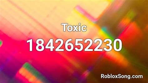 toxic roblox id